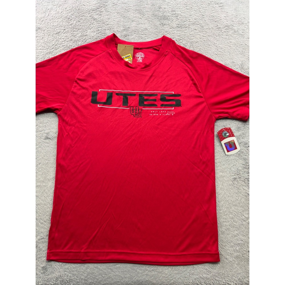 Rivalry Threads Utah Utes Mens Red Performance Graphic T-Shirt Size M NCAA New